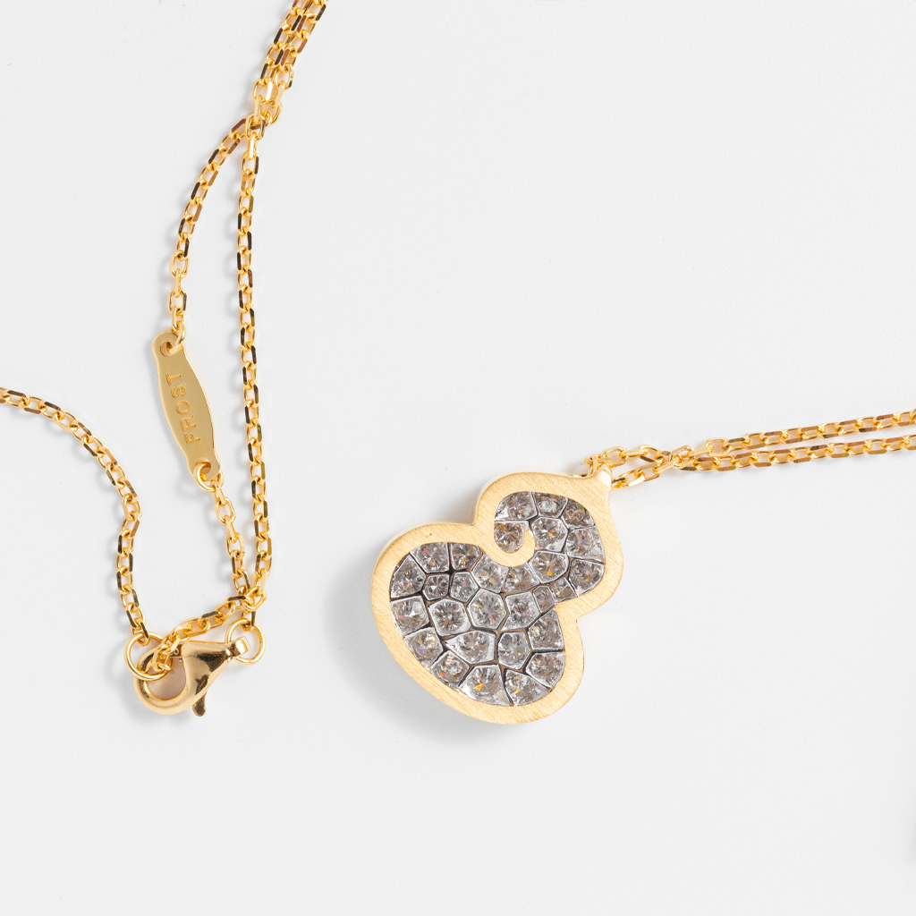 FROST DIAM Calabash 18K Gold Diamond Necklace - Image 4