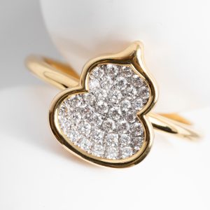 FROST DIAM Auspicious Cloud Calabash 18K Diamond Rings
