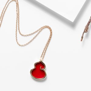 FROST DIAM Calabash 18K Gold Diamond Necklace