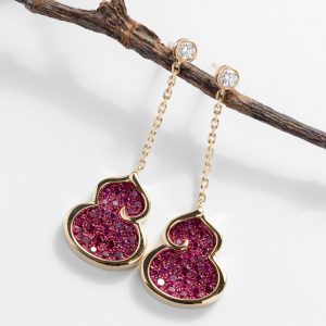 FROST DIAM Calabash 18K Diamond Earrings