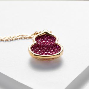 FROST DIAM Auspicious Cloud Calabash 18K Necklace