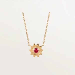 FROST DIAM Gear 18K Gold Necklaces